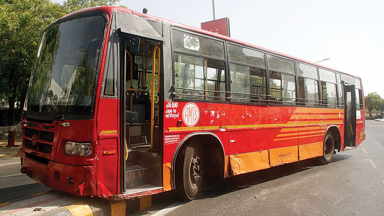 amts seeks restriction on gsrtc buses in city amts seeks restriction on gsrtc buses