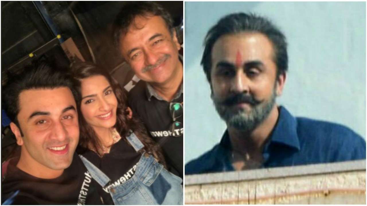 Dutt biopic: ranbir kapoor reunites with 'saawariya' co-star sonam kapoor on the last day of shoot, check pics!