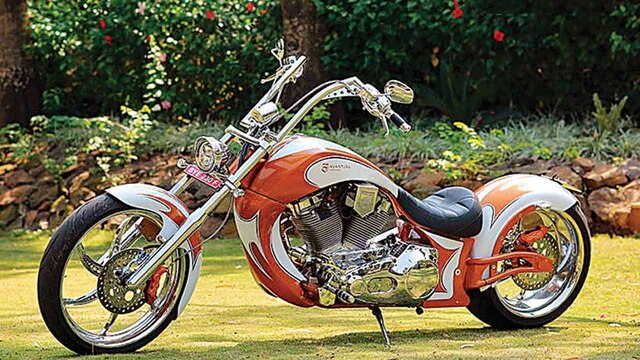 chopper modified bike