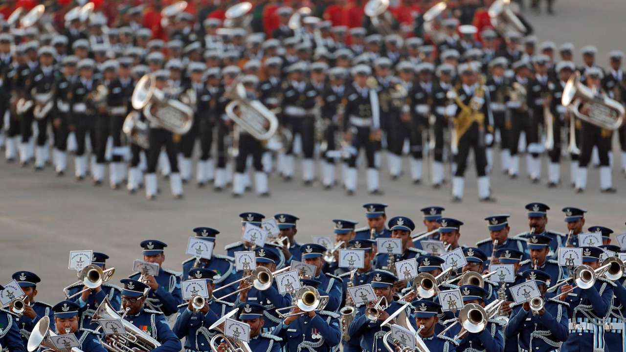 In Pics: Indian Armed forces delight with Beating Retreat ceremony