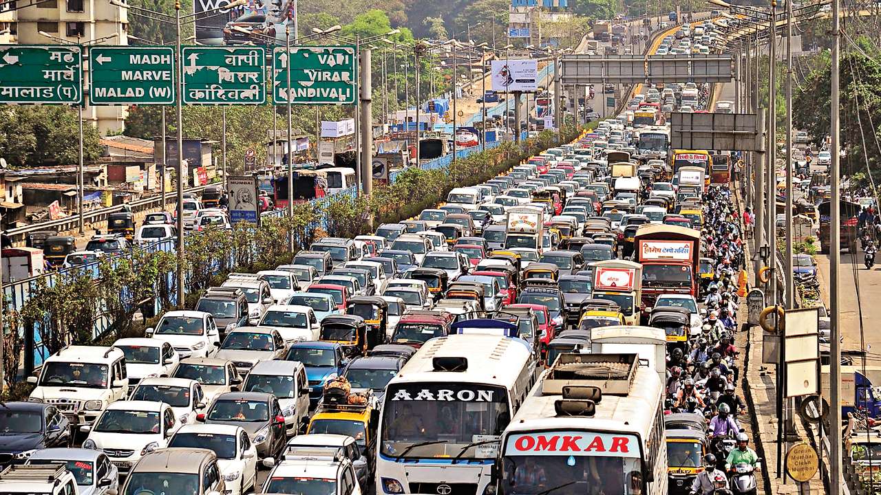 Image result for Mumbai Traffic Jam
