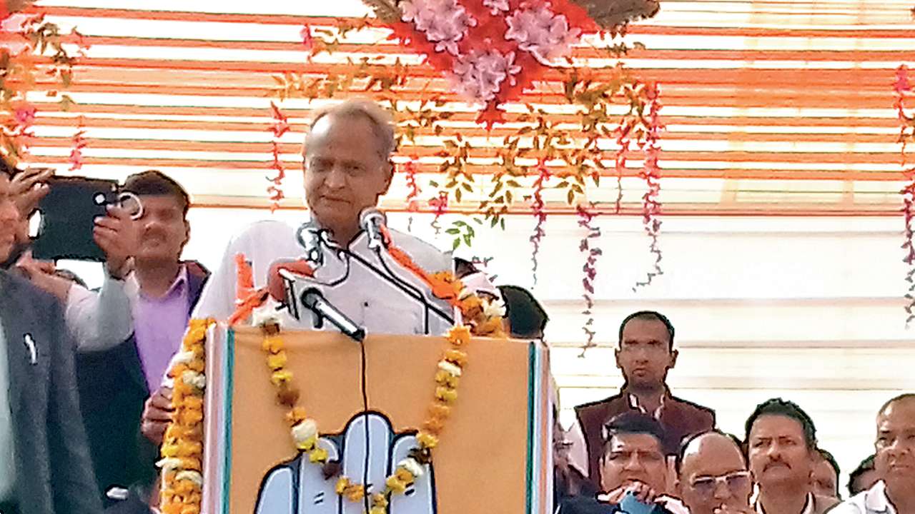 Ashok Gehlot slams BJP for hijacking ideals of Congress party