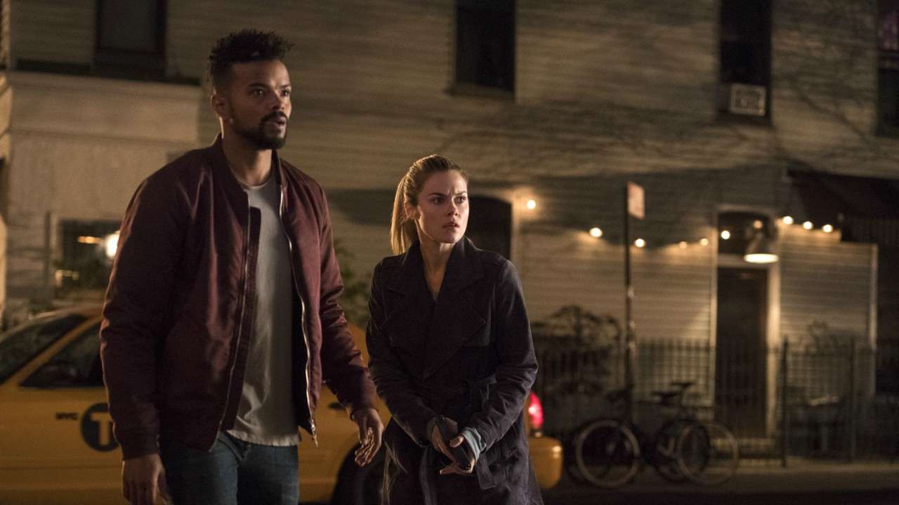 Eka Darville and Rachel Taylor