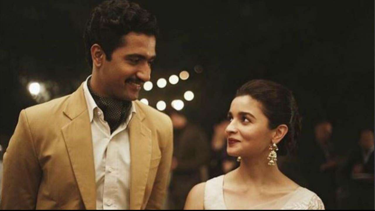 Raazi Still Out Alia Bhatt And Vicky Kaushal Can T Take Their Eyes Off Each Other The actress picked out a simple white dress by design house retrofit. alia bhatt and vicky kaushal