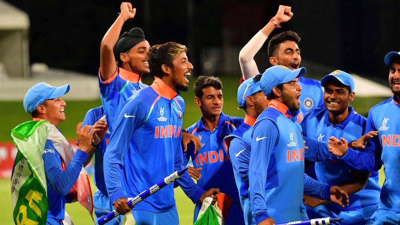 WATCH ICC U19 World Cup Victorious Indian team's wild celebration