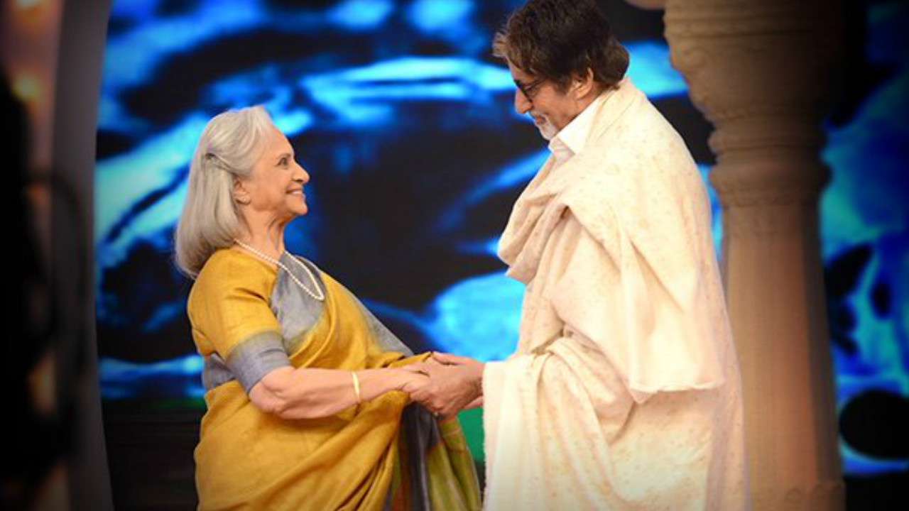 Amitabh Bachchan wishes veteran actress Waheeda Rehman on her birthday with  a sweet message