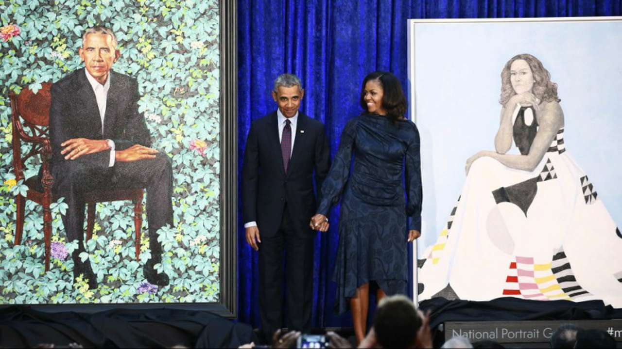 Michelle Obama Wears Striking Milly Gown In Her Official Portrait ...