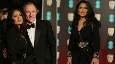 BAFTAs 2018: Salma Hayek and husband François-Henri Pinault