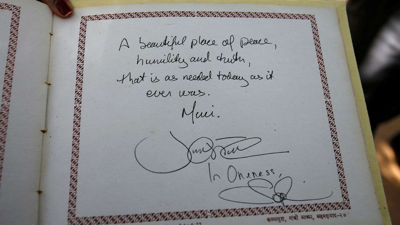 Message written by Canadian Prime Minister Justin Trudeau