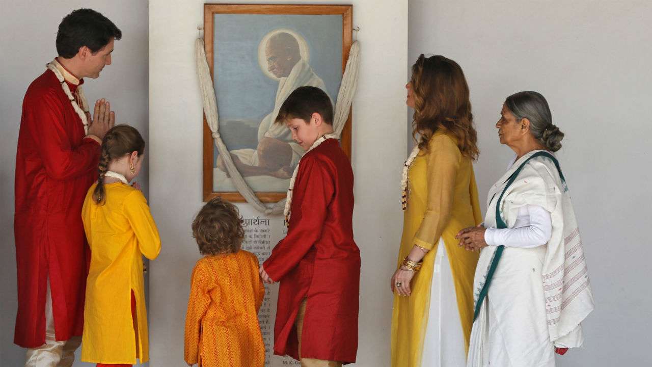 Canadian Prime Minister Justin Trudeau, his wife Sophie Gregoire Trudeau