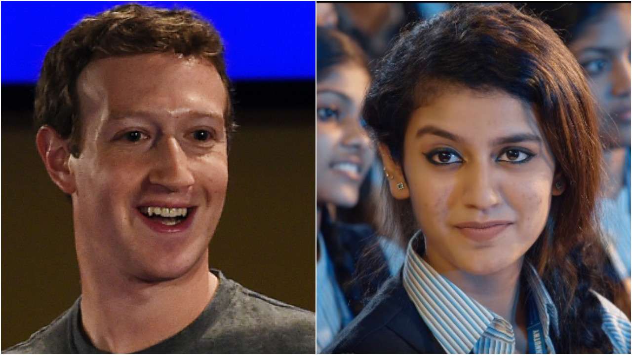 Wings opkald professionel National crush' Priya Prakash Varrier now beats Mark Zuckerberg - the owner  of Instagram to set this new record