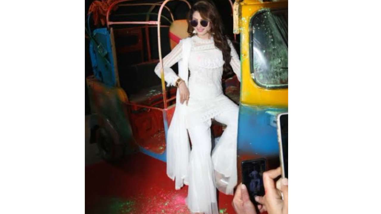 Urvashi in playful mood