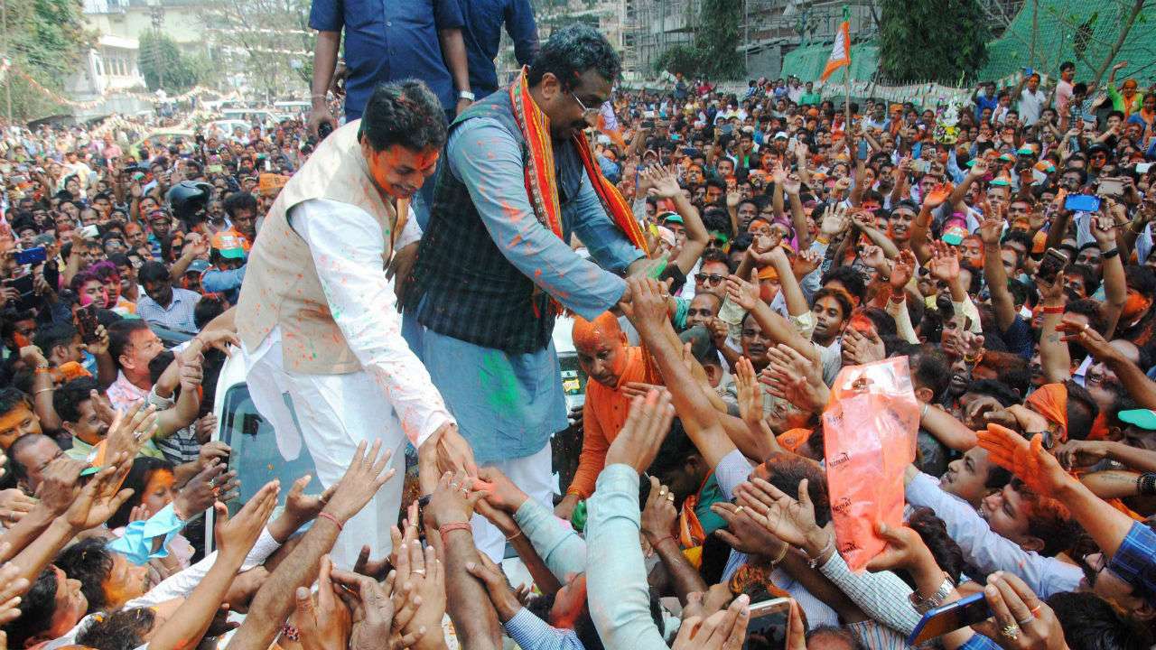 BJP National General Secretary Ram Madhav and Tripura BJP chief Biplab Kumar Deb