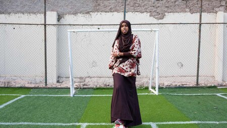Somali football coach and player Marwa Mauled Abdi