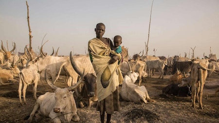 South Sudanese cattle herder Mary Amer