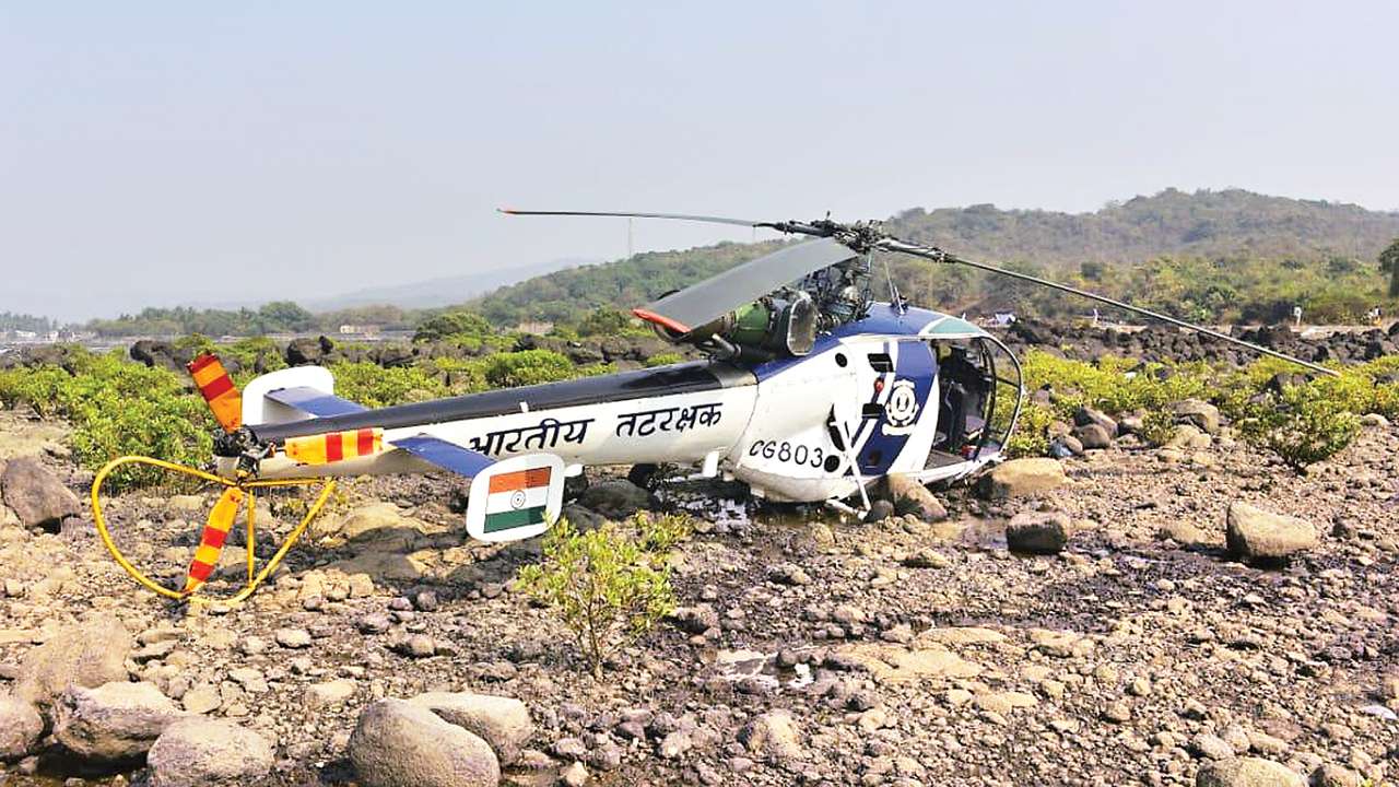 Pilot hurt as Indian Coast Guard's Chetak crash-lands at Murud
