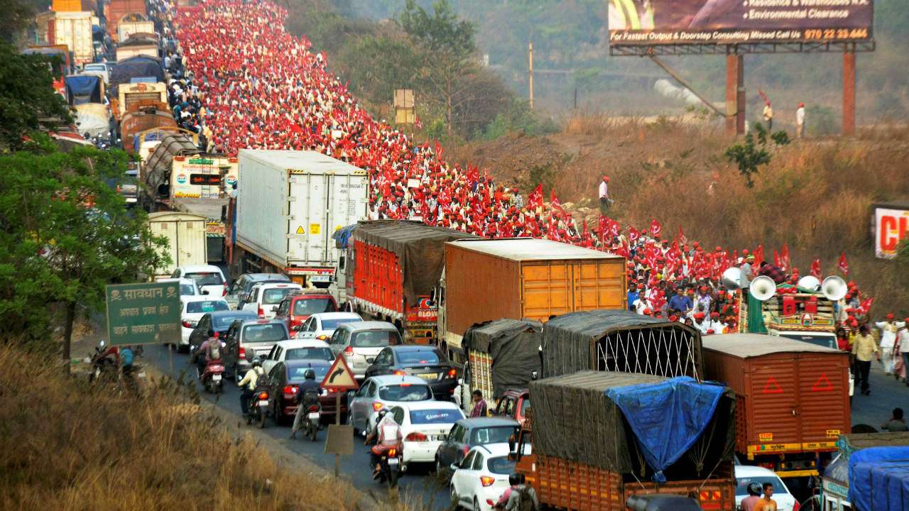 Kisan Long March in Mumbai