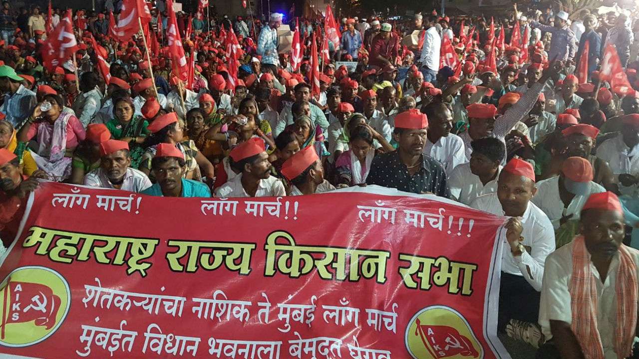 Kisan Long March in Mumbai