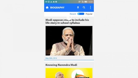 Narendra Modi app: Biography