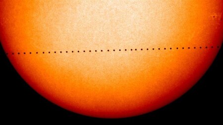 Mercury in transit (Photo courtesy - NASA)