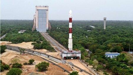 PSLV-C34 moves towards launch pad