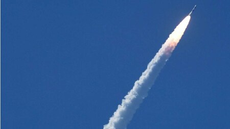Glimpse of PSLV-C34 as it is shot into the space