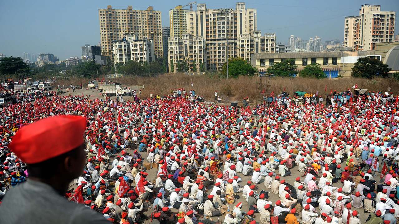 Just before the march
