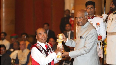 Padma Shri award to M.Piyongtemjen