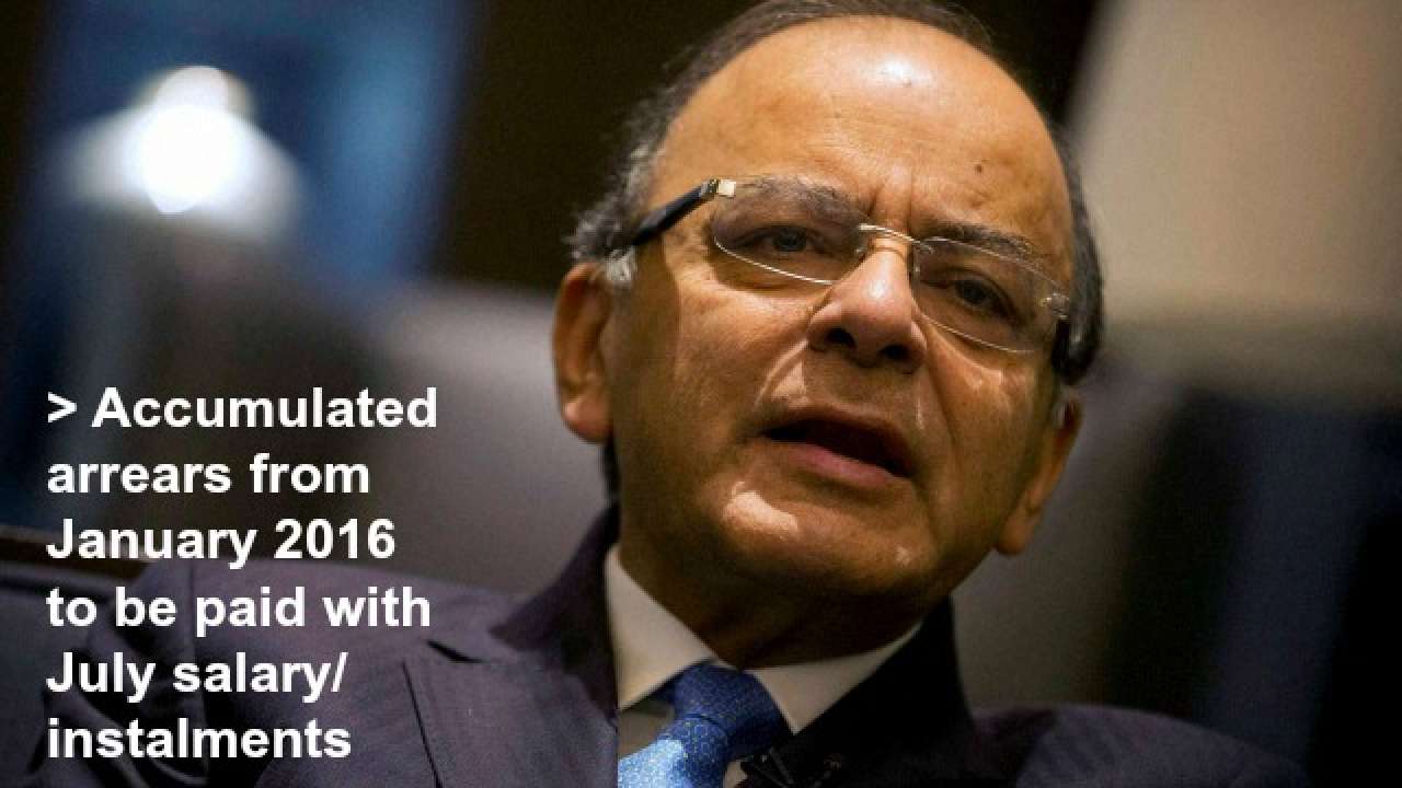 How will arrears be paid?