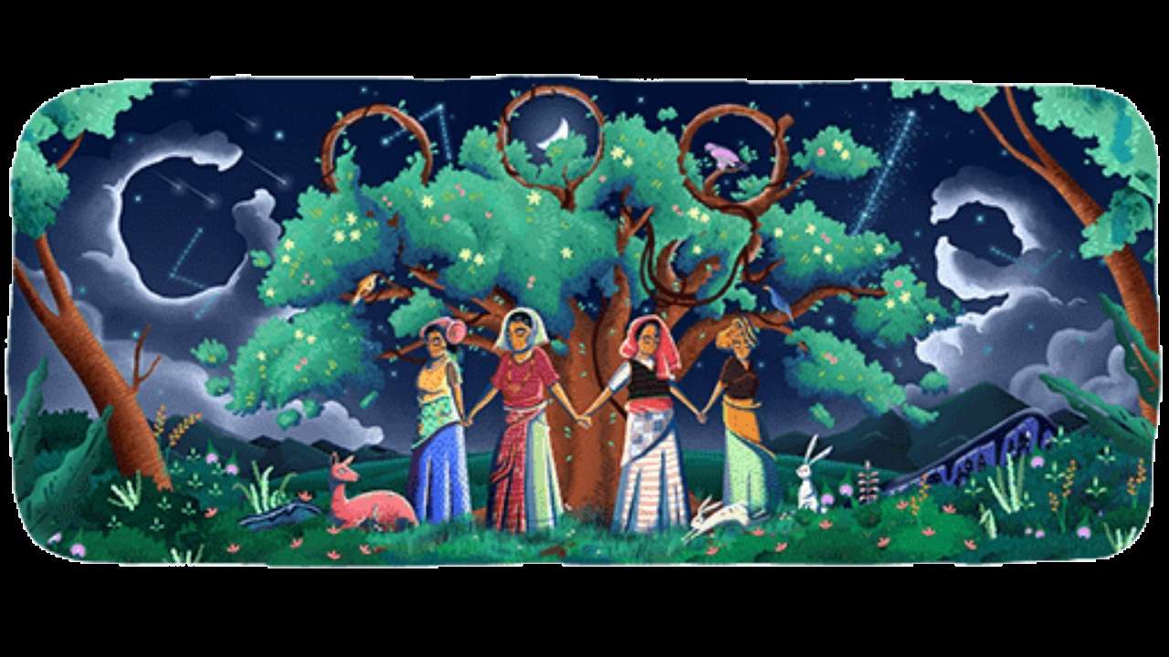 Google doodle marks 45th anniversary of Chipko Movement