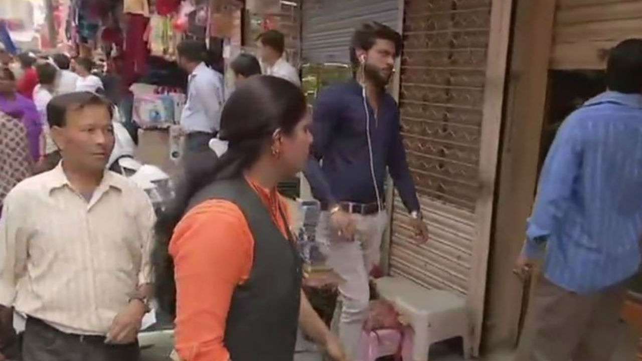 An apparel showroom vandalized in Jaipur