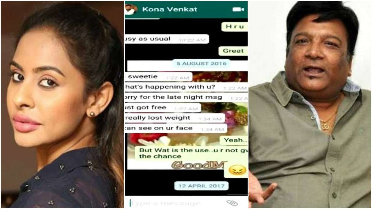1280px x 720px - Sri Leaks: Sri Reddy now targets Kona Venkat after accusing Suresh Babu's  son Abhiram and others of sexual harassment