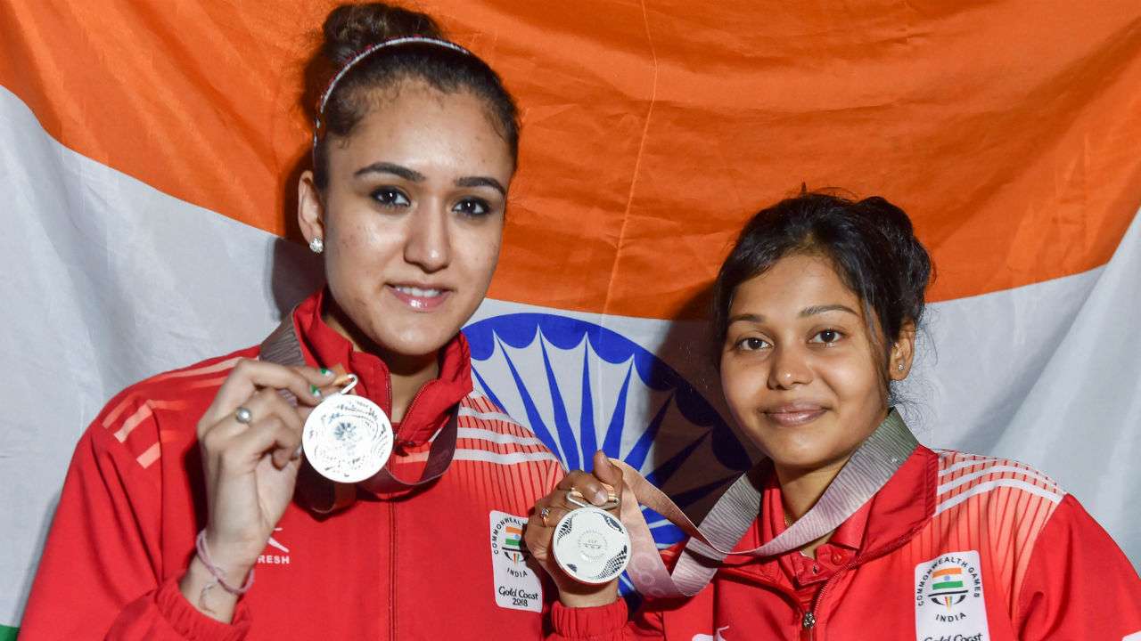 India At Cwg 2018 Manika Batra Mouma Das Win Maiden Women S Doubles Silver