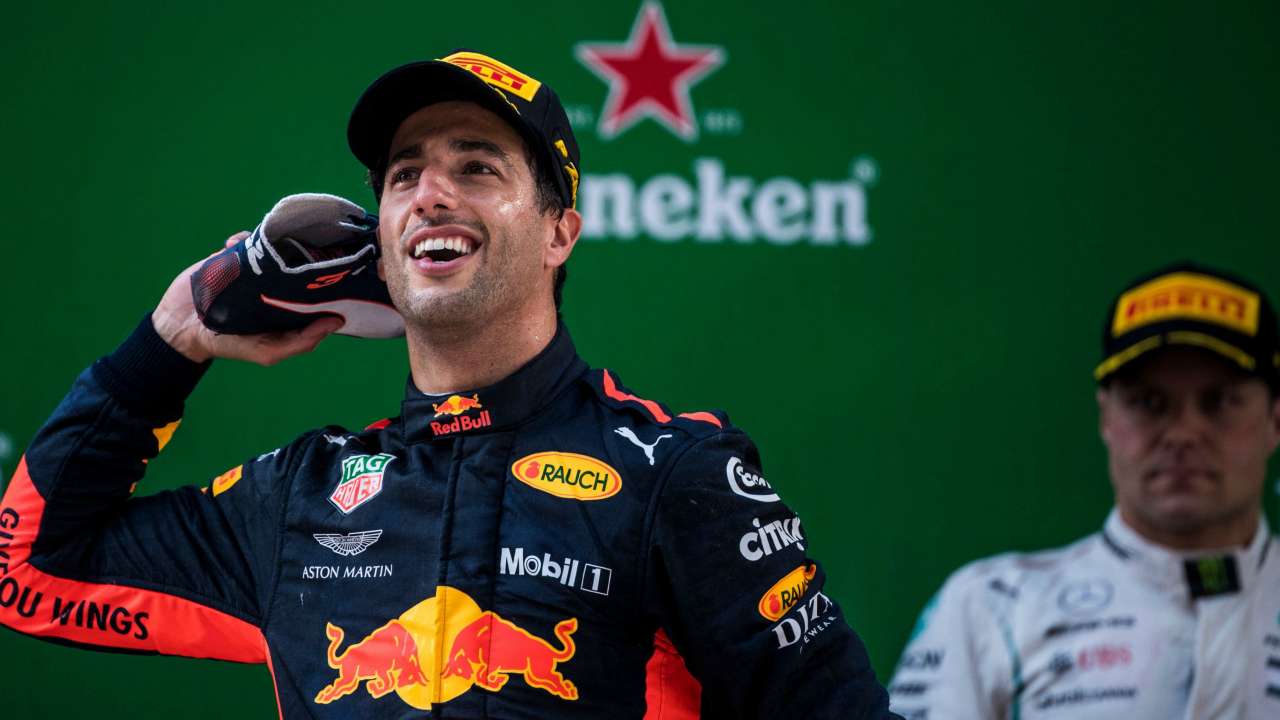 Formula 1 - Chinese GP: Ricciardo claims surprise win; Hamilton, Vettel ...