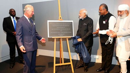 Prince Charles and PM Modi at the Science Museum