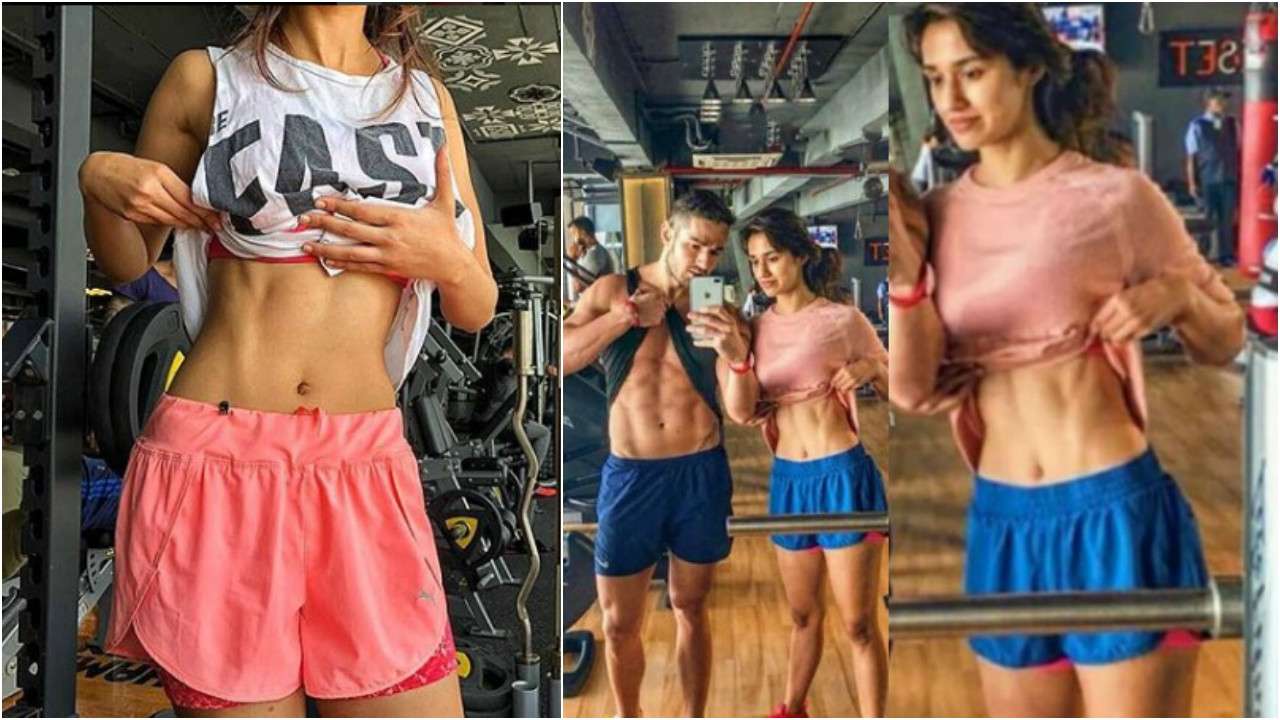 This picture of Baaghi 2 actress Disha Patani flaunting her abs-o