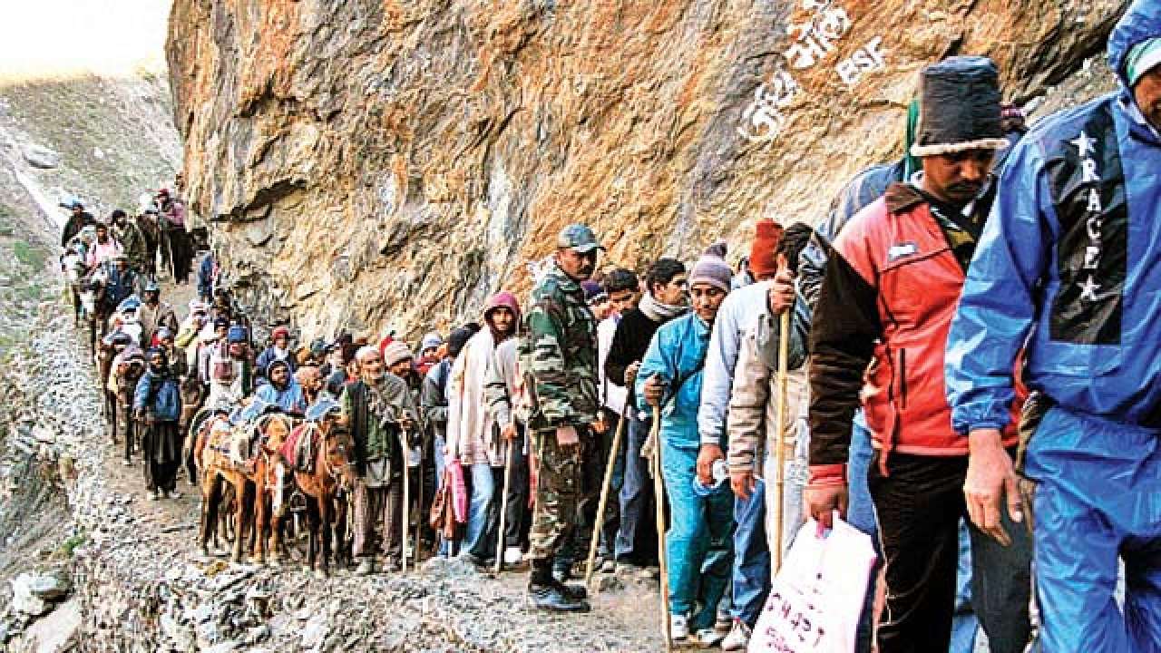 Image result for image of amarnath yatra