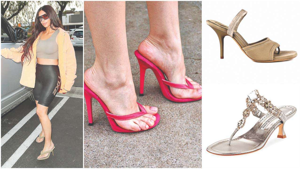 thong heels