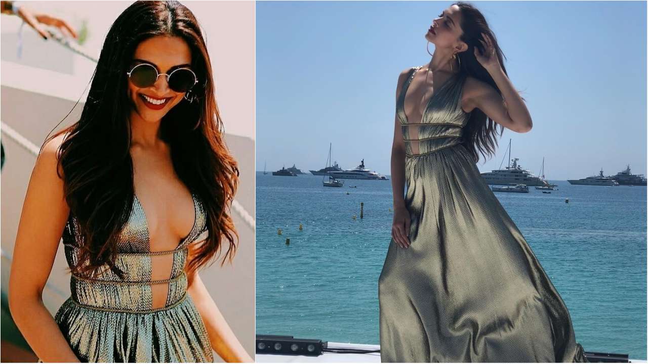 Cannes 2018 Deepika Padukone Reminds Us Of Veronica In This Metallic Gold Alberta Ferretti Gown cannes 2018 deepika padukone reminds