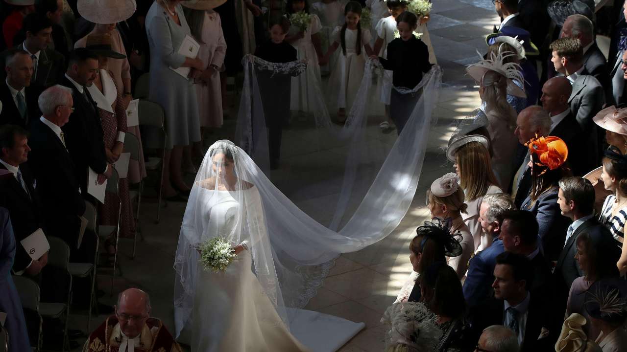 When Meghan Markle walked down the aisle