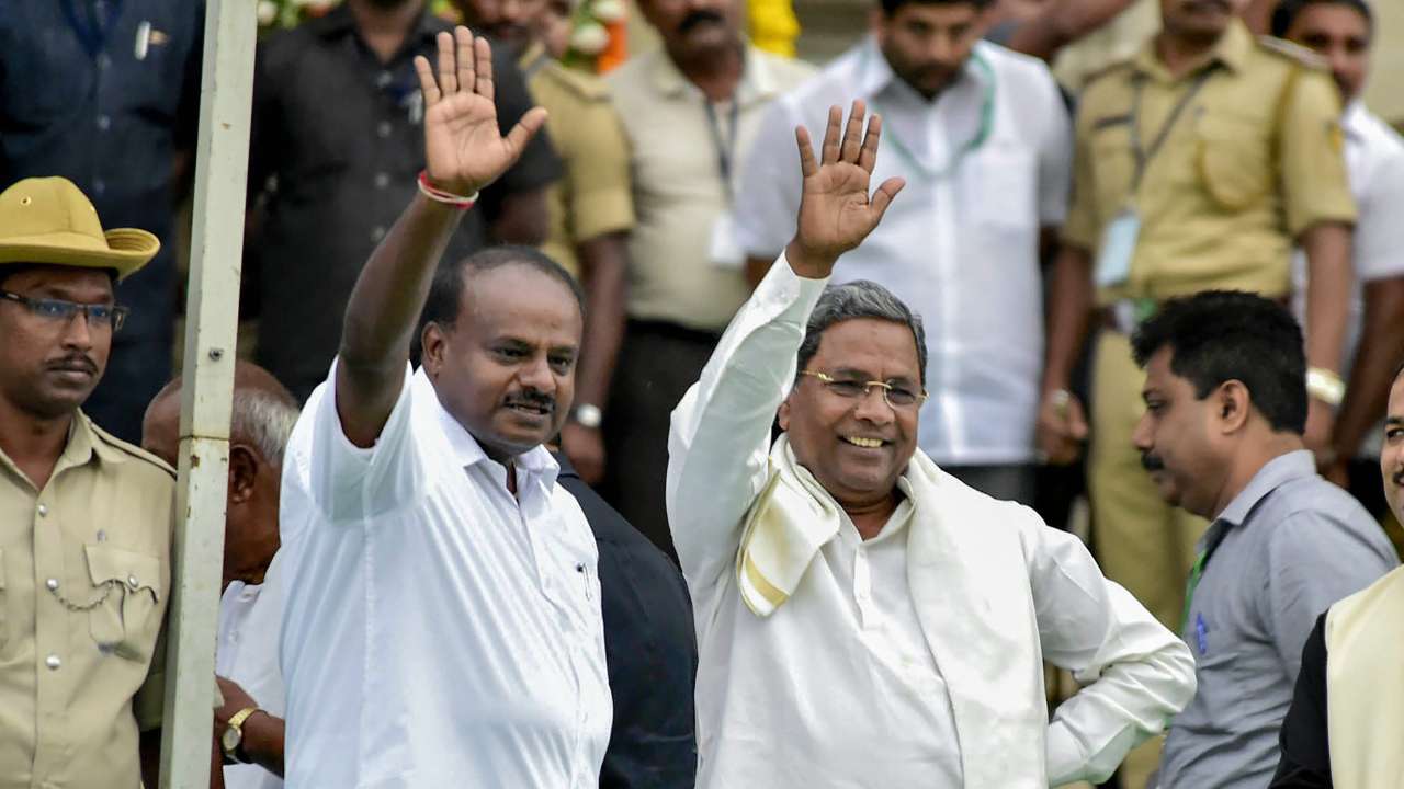 HD Kumaraswamy and Siddaramiah