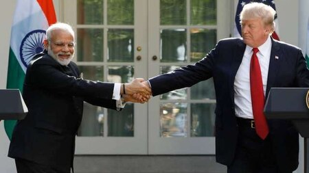 Prime Minister Narendra Modi with US President Donald Trump