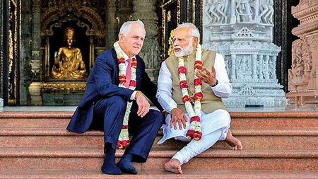 Modi and his Australian counterpart Malcolm Turnbull