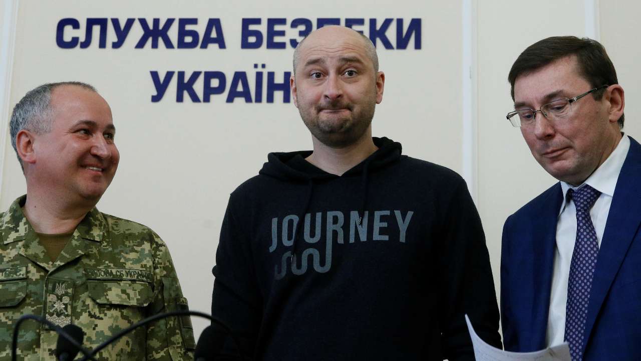 Russian journalist and fierce Putin critic Babchenko turns up alive after reported murder