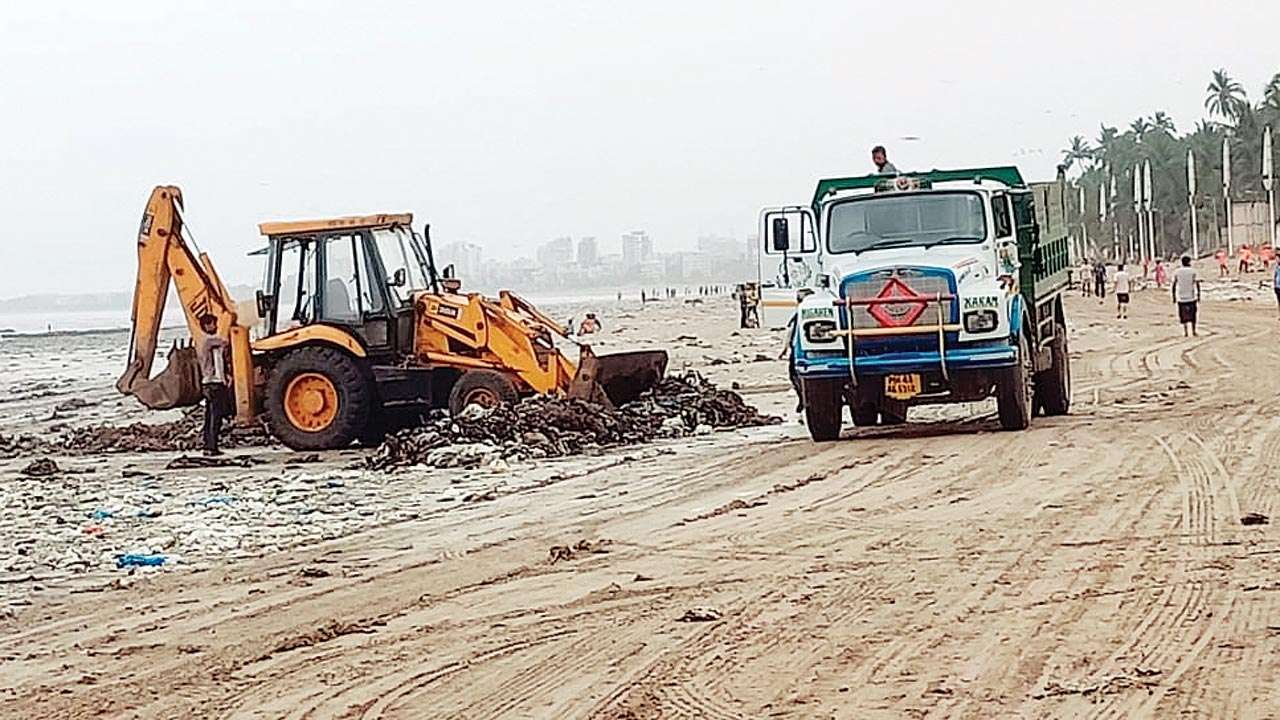 Cleaning spree: Locals remove garbage from Juhu beach