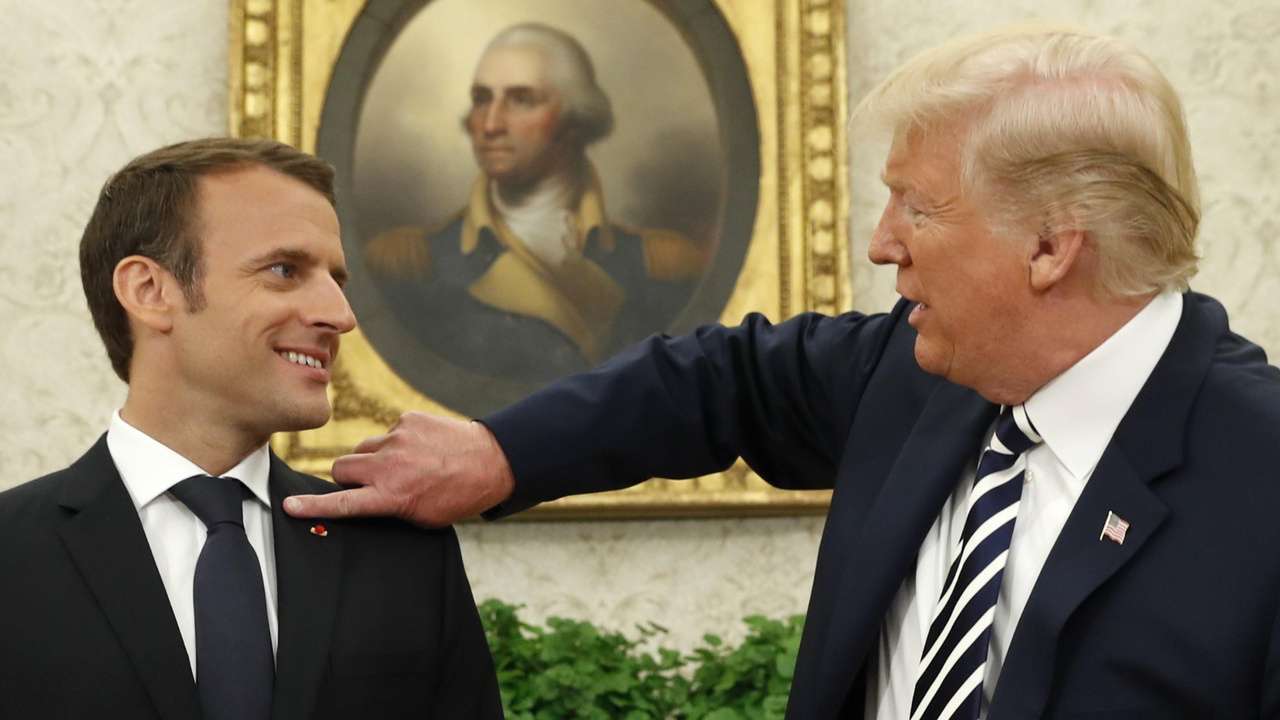 When France's Emmanuel Macron compared US President Donald ...