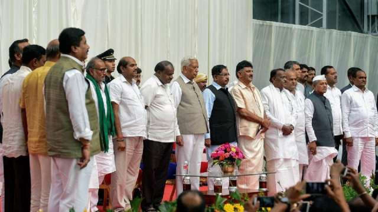Karnataka Cabinet As Disappointed Congress Mlas Grumble