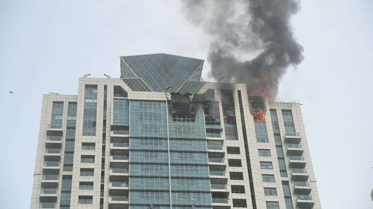 Beaumonde Towers in Mumbai s Worli catches fire Sena corporator