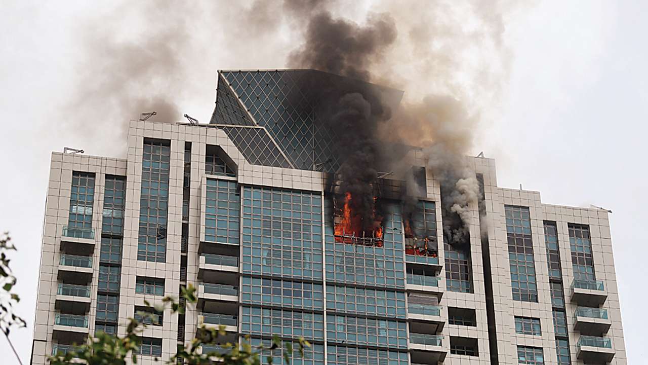 BeauMonde Tower Fire Penthouse gutted in Deepika Padukone s building