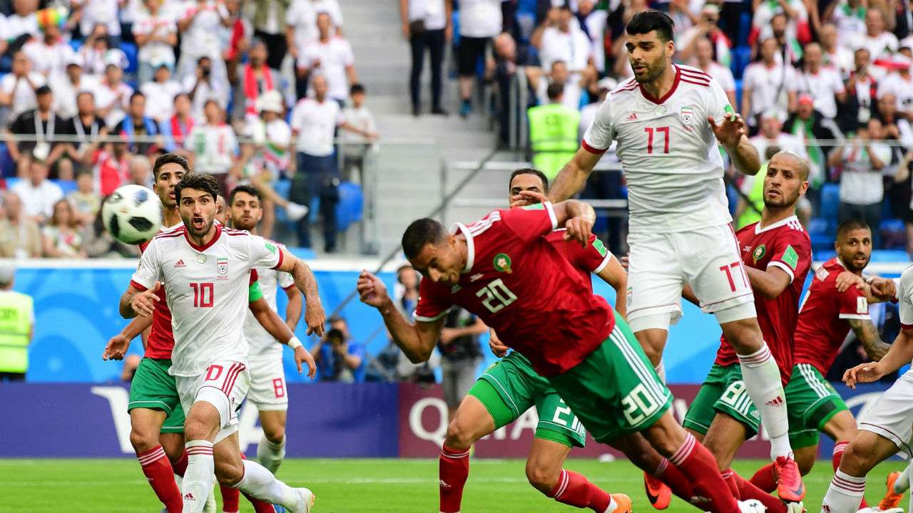 Watch 95th Minute Own Goal Hands Iran Win Against Morocco In World Cup Opener Watch 95th Minute Own Goal Hands Iran Win Against Morocco In World Cup Opener